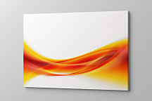 Oanžový obraz Vlna zs1123